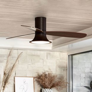 Flusso plafondventilator met verlichting, bronskleurig, stil, Beacon Beacon Lighting - Woonkamer - Modern - Hout