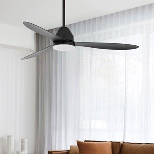 Whitehaven plafondventilator met verlichting, zwart, stil - Beacon Beacon Lighting - Woonkamer - Modern - Kunststof