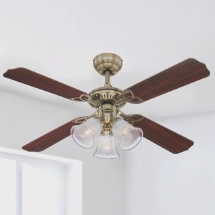 Princess Trio-ventilator met verlichting, houten uitvoering, stil - Westinghouse - Woonkamer - Modern - Kunststof
