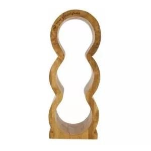 Zusss Wijnrek Hout Naturel