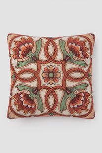Multicolour kussen met bloemendessin