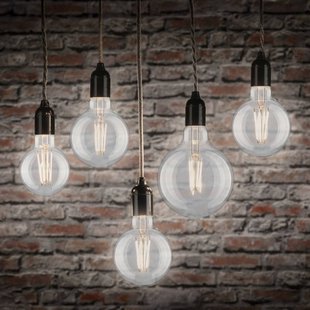 Paulmann LED-bolvormige lamp met gloeilampdraad E27 G125 9 W 2700 K helder,