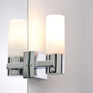 Paulmann LED spiegellamp Gemini, chroom, set van 2, dimbaar, IP44