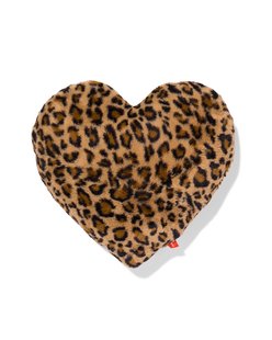 HEMA Knuffel 15x40x36cm hart luipaard (bruin)