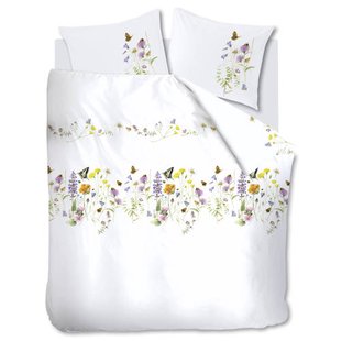 Marjolein Bastin Butterfly Paradise katoenen gebloemd lits-jumeaux dekbedovertrek 240x220 cm - multi