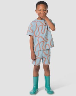 HEMA Kinderkledingset abstract blauw (blauw)