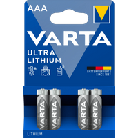 Varta Ultra Lithium AAA Blister 4 stuks