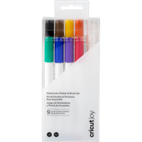 Cricut Joy Aquarel markers en kwasten 9-pack 1.0 mm