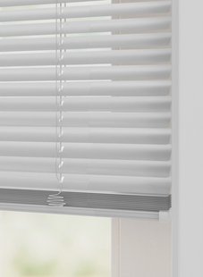 HEMA Jaloezie aluminium zijdeglans 25mm lichtgrijs (lichtgrijs)