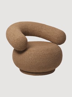 Boucl&eacute; loungefauteuil Orbo