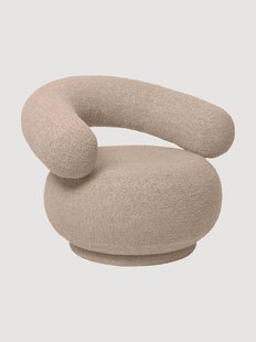 Boucl&eacute; loungefauteuil Orbo