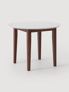 Ronde eetkamertafel Jackson met marmerlook, in verschillende formaten