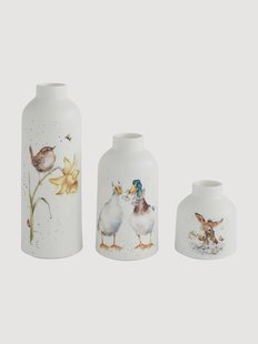 Fine Bone China vazen Wrendale, 3-delig