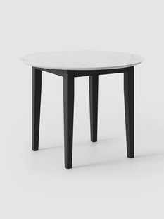 Ronde eetkamertafel Jackson met marmerlook, in verschillende formaten