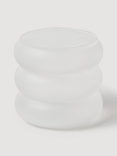Mondgeblazen borosilicaatglas kleine tumblers Bubbly, 4-delig