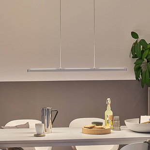 Paulmann LED hanglamp Lento, chroom, 100 cm up/down, dimbaar.