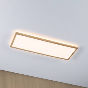 Paulmann LED paneel Atria Shine 58 cm hout IP44 3000 K aan/uit