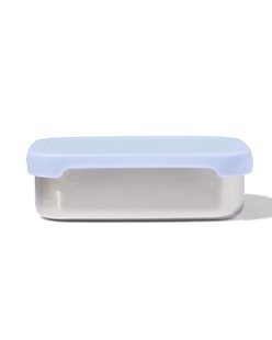 HEMA Lunchbox 14.3x18.9x5.8cm rvs blauw (blauw)