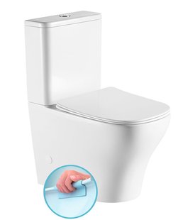 BWS Bello Staand Toilet Rimless Glans Wit incl. Zitting PK/SK