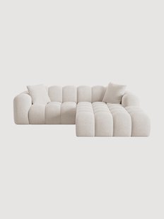 Chenille hoekbank Treno