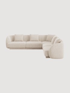 Omkeerbare chenille hoekbank Tulum (5-zits)