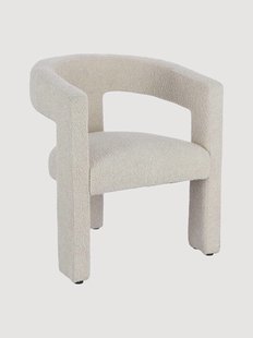 Boucl&eacute; fauteuil Arabella met bekleding
