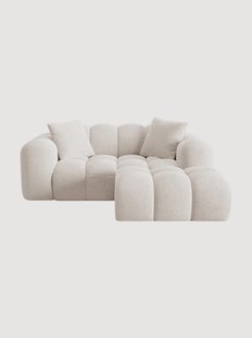 Chenille hoekbank Treno