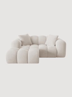Chenille hoekbank Treno