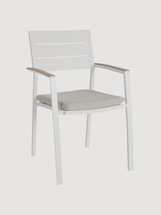 Outdoor armstoelen Zelmar met kussen, 4-delig
