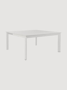 Uitschuifbare tuintafel Konnor, 160-110 x 160 cm
