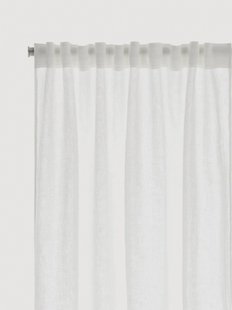 Linnen lichtdoorlatende multibandgordijnen Malva, 2-delig, B 135 cm