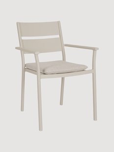 Stapelbare tuinstoelen Molokai met armleuning, 4-delig