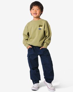 HEMA Kinderbroek regular fit cargo donkerblauw (donkerblauw)