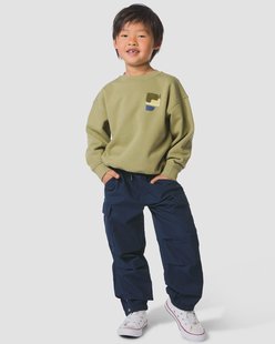 HEMA Kinderbroek regular fit cargo donkerblauw (donkerblauw)