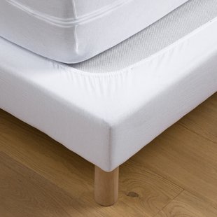 Bedovertrek, katoenjersey, met anti-mijtbehandeling, max. hoogte 25 cm