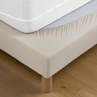 Bedovertrek, katoenjersey, met anti-mijtbehandeling, max. hoogte 25 cm