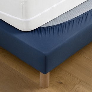 Bedovertrek, katoenjersey, met anti-mijtbehandeling, max. hoogte 25 cm