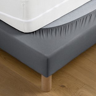 Bedovertrek, katoenjersey, met anti-mijtbehandeling, max. hoogte 25 cm