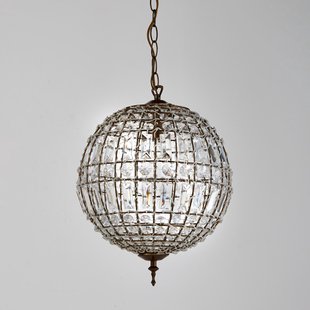 Bolvormige hanglamp met hangertjes Ø30 cm, Haru