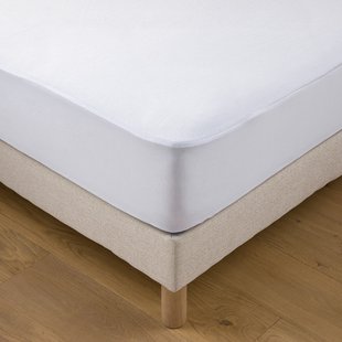 Matrasbeschermer, polyester badstof, waterdicht, max. hoogte 25 cm