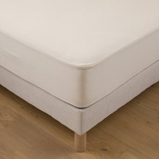 Matrasbeschermer van bio katoenjersey, waterdicht, maximale hoogte 22 cm