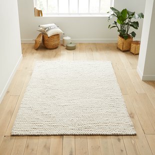 Vloerkleed in wol, Diano, tricot effect