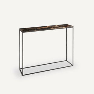 Wandtafel amber marmer/staal L90 cm, Ambrette