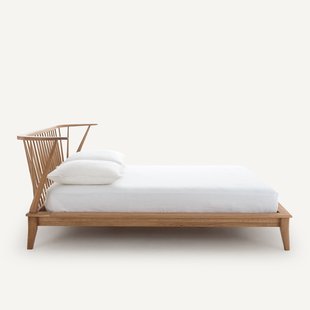 Bed van massief eikenhout, Caspian