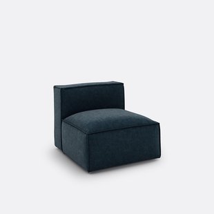 Zitelement voor een modulaire bank, van gestructureerd fluweel, Seven