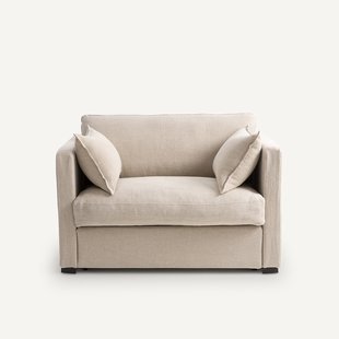 2-zitsbank, omvormbaar, in dik stonewashed linnen, NEO KINKAJOU