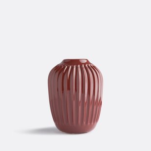 Generfde keramische vaas H21 cm Estria