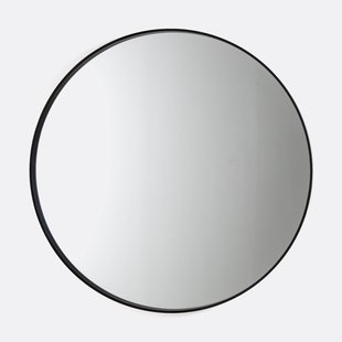 Zwarte ronde spiegel Ø120 cm, Alaria