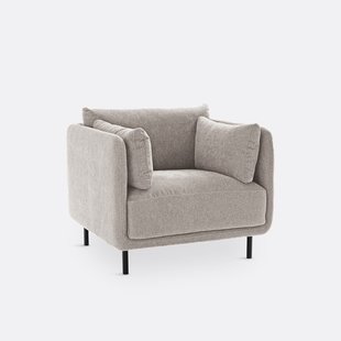 Fauteuil, stof met structuur, Victor
