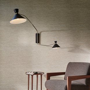 Dubbele wandlamp XL verouderde messing, Zoticus